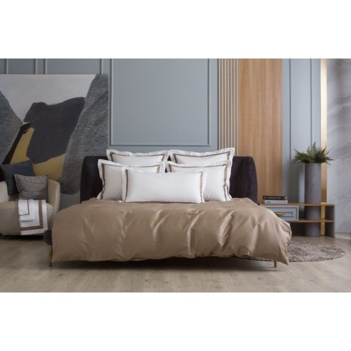 Наволочки с широкой отделкой Alpine Caramel Beige Allure Grass 70х70 (2шт)