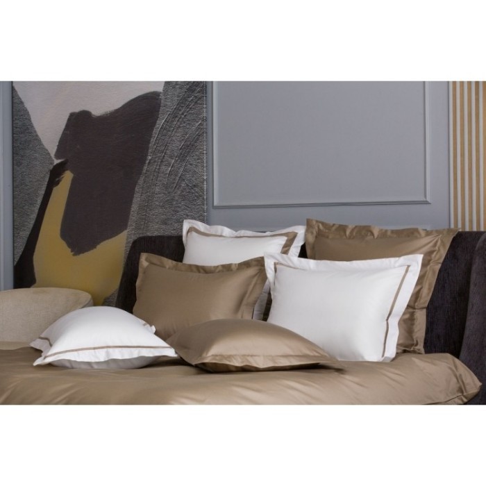 Наволочки с широкой отделкой Alpine Caramel Beige Allure Grass 70х70 (2шт)