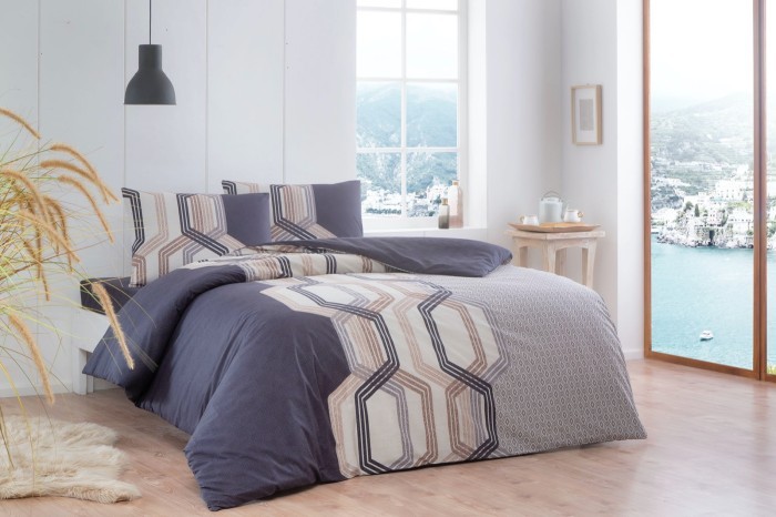 Постельное белье TAC RANFORCE VESPER полуторное кофе