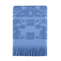 Полотенце Arya С Бахромой 100X150 Isabel Soft Голубой
