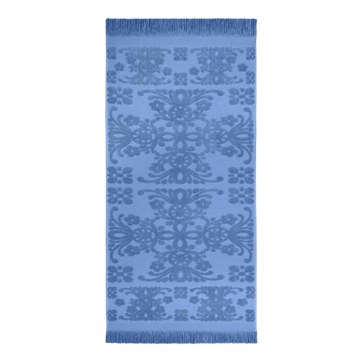 Полотенце Arya С Бахромой 100X150 Isabel Soft Голубой