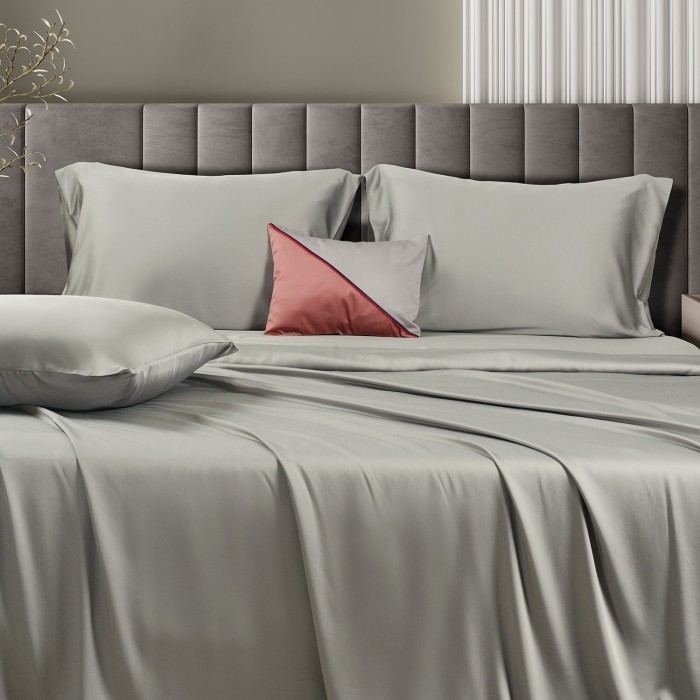 Простыня на резинке Sharmes "Bamboo", 140х200 (галька)