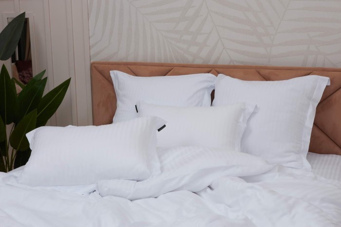 Моне (белый) страйп сатин 7Е