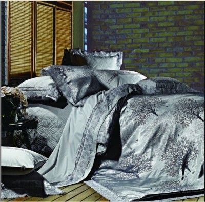 Постельное белье Valtery жаккард с гипюром TJ-10 семейное