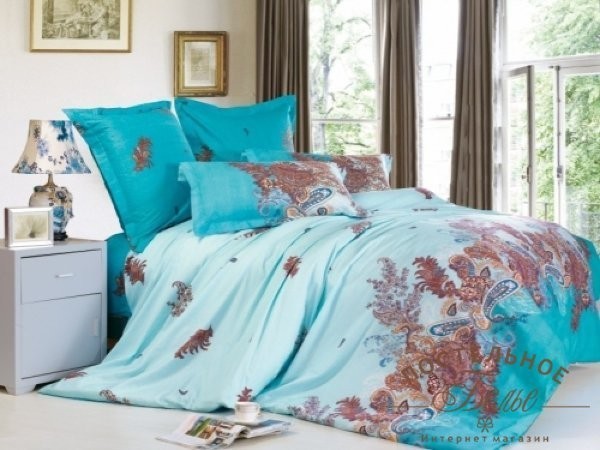 Постельное белье Valtery сатин печатный B-140 полуторное