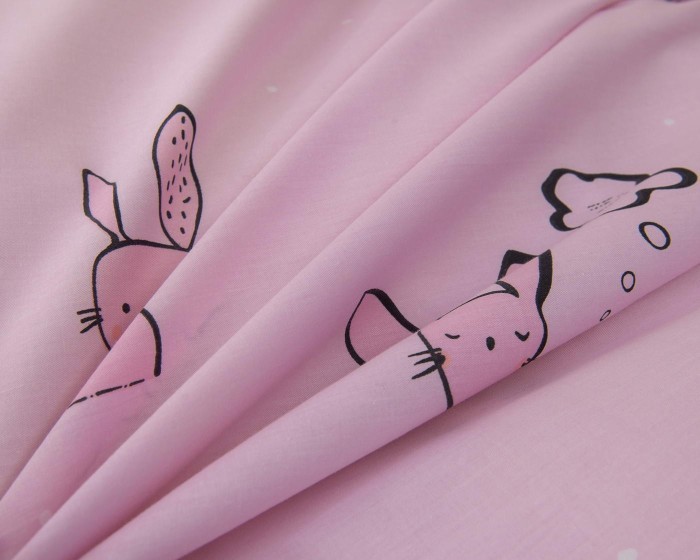 Зайчонок (розовый) Комплект постельного белья детский