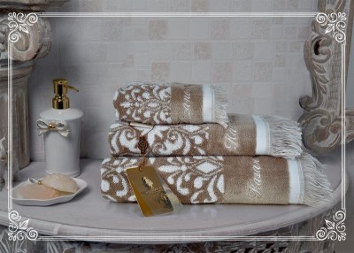 Комплект полотенец Казанова Undina (бежевый) 30х50см(3) К63-285-30х50