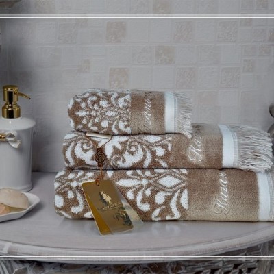 Комплект полотенец Казанова Undina (бежевый) 30х50см(3) К63-285-30х50