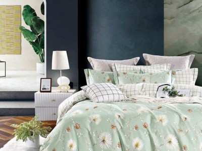 Постельное белье Asabella 1695-6 евро печатный сатин