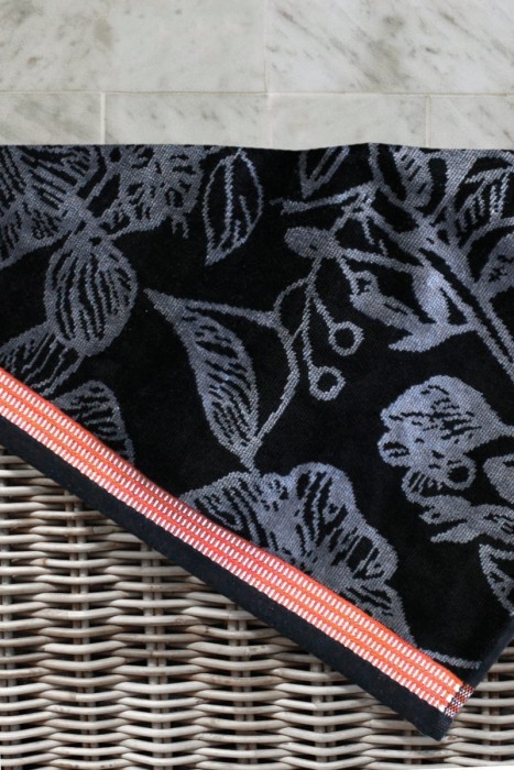 Полотенце велюровое Arya Dinis 70x140 Черный