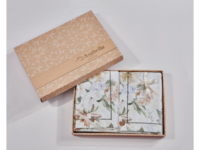 Постельное белье Asabella 2118-6 евро египетский хлопок люкс-сатин