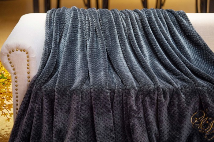 Эшли (антрацит) Покрывало 220х240