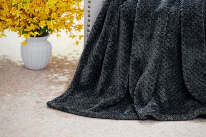 Эшли (антрацит) Покрывало 220х240