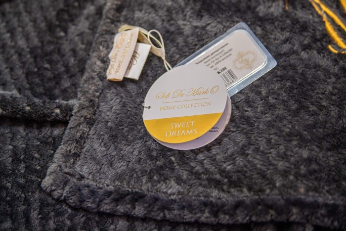 Эшли (антрацит) Покрывало 220х240