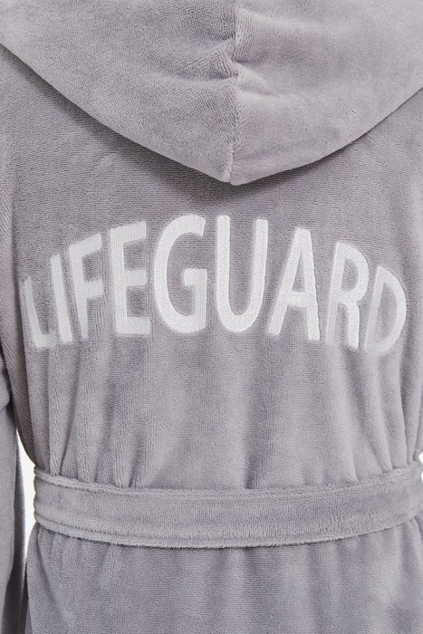 Махровый халат из бамбука Lifeguard (PM France 949) светло-серый