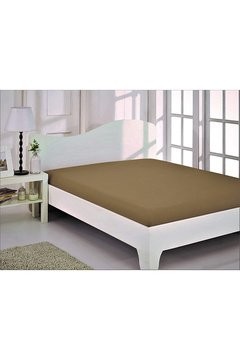 Простынь трикотажная (светло беж) 180x200+30 см на резинке