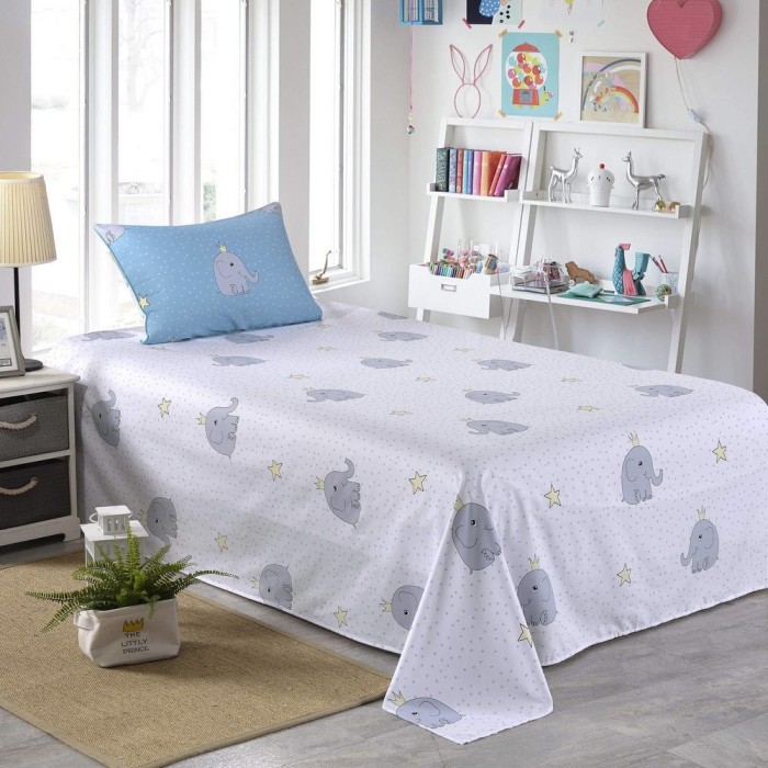 Слон (голубой) Комплект постельного белья детский