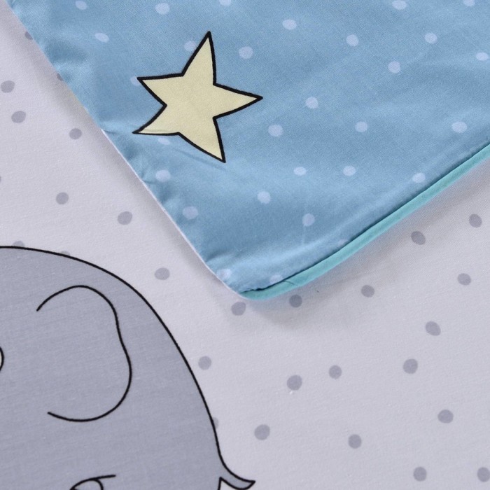 Слон (голубой) Комплект постельного белья детский