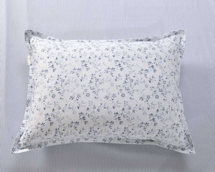 Майя голубой Комплект постельного белья сатин Евро 4н