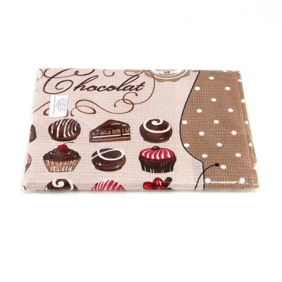 Полотенца вафельные PIROZHNOE bez-50x60 - 2шт в уп.