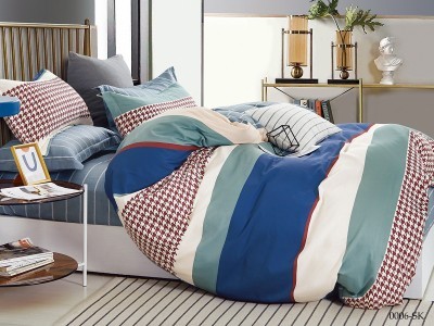 Комплект постельного белья Евро Сатин печатный ( 70х70х2 шт+50х70х2шт ) в коробке CLEO SK-31/0006