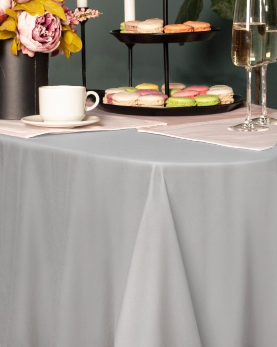 Серенити серая Скатерть круглая 160см