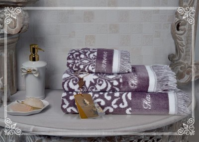 Комплект полотенец Казанова Undina (фиалка) 30х50см(3) К63-287-30х50
