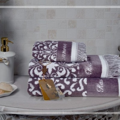 Комплект полотенец Казанова Undina (фиалка) 30х50см(3) К63-287-30х50