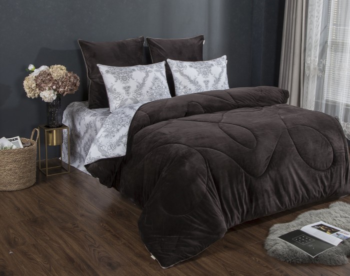 Комплекты для сна Диора (графит жемчуг) ABC Cotton Евро