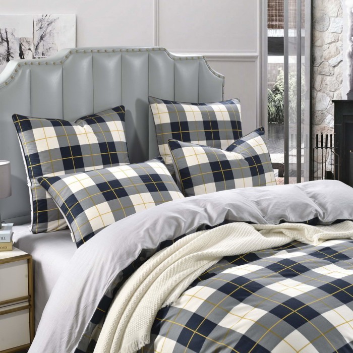 Гамлет (серый) Комплект постельного белья сатин 1.6