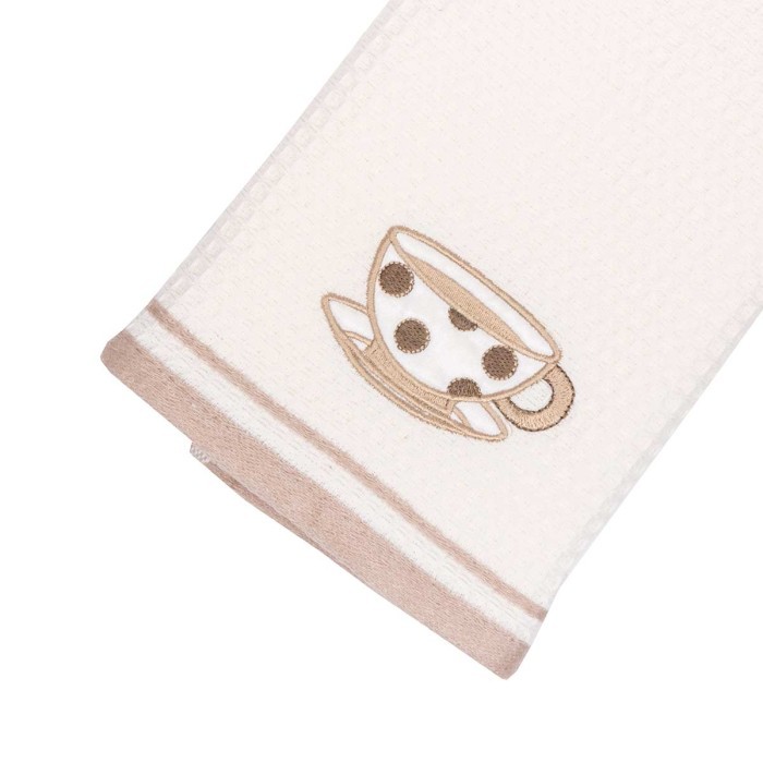 Набор Кухонных Полотенец Arya 40X60 2 Пр. Tea Time 2 Кремово-Бежевый