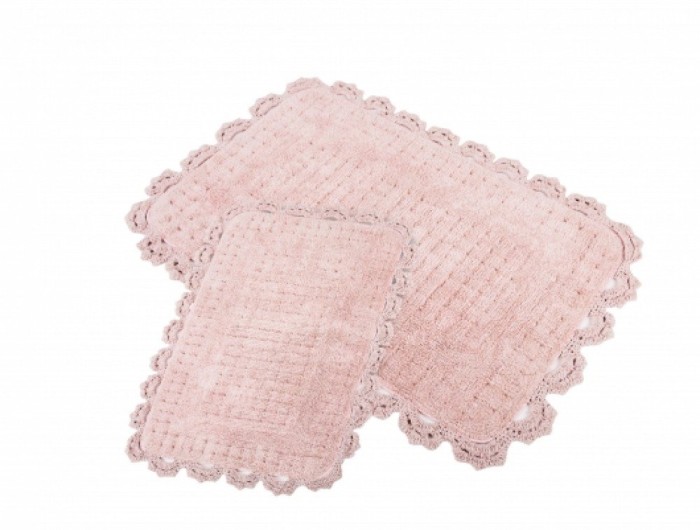 Коврики для ванной MINA Pink-60x90+40x60