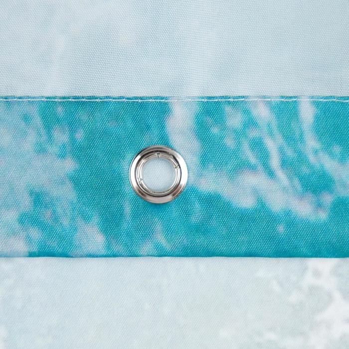 Штора для ванной Этель "Waves" 145 х 180 см, полиэстер