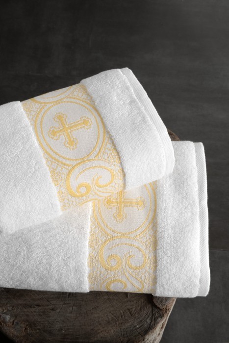 Полотенце Arya с крестом Sarah Белый