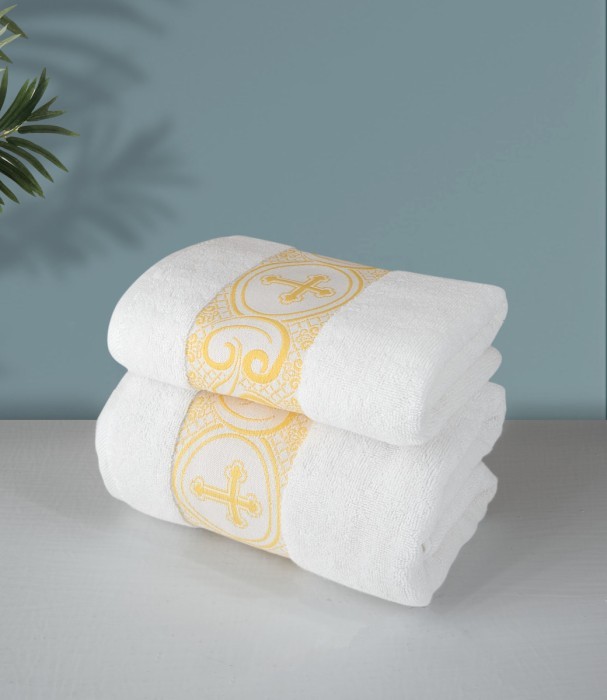Полотенце Arya с крестом Sarah Белый