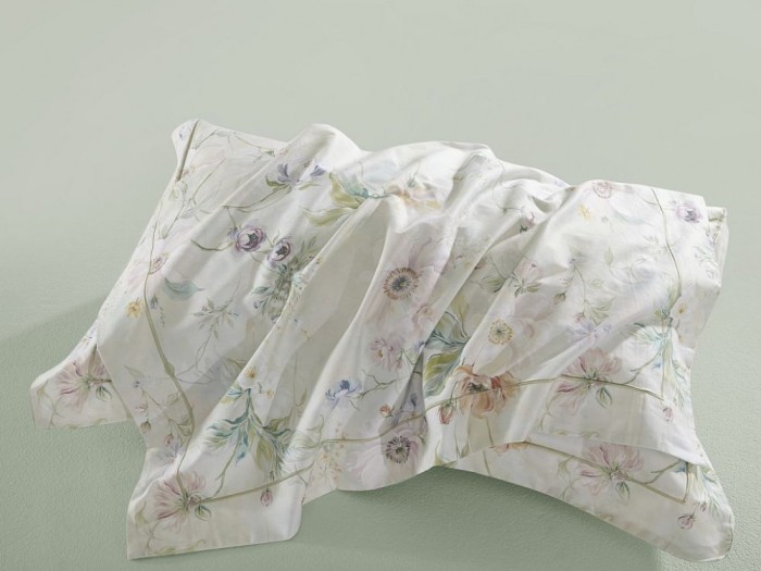 Комплект с летним одеялом одеялом из сатина с лазерной печатью 200х220 см, 2337-OMP