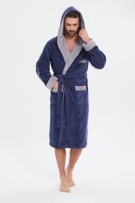 Махровый халат из бамбука Lifeguard (PM France 949) джинс