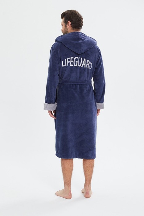 Махровый халат из бамбука Lifeguard (PM France 949) джинс