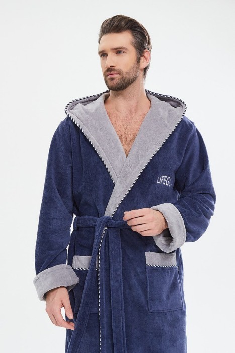 Махровый халат из бамбука Lifeguard (PM France 949) джинс