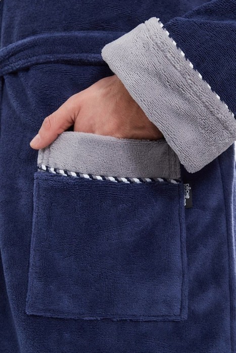 Махровый халат из бамбука Lifeguard (PM France 949) джинс