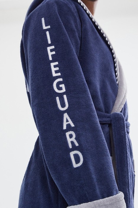 Махровый халат из бамбука Lifeguard (PM France 949) джинс