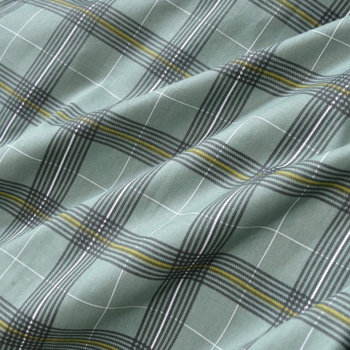 Верон (зеленый) Комплект постельного белья Сатин 2х