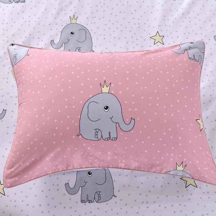 Слон (розовый) Комплект постельного белья детский