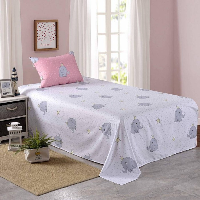 Слон (розовый) Комплект постельного белья детский