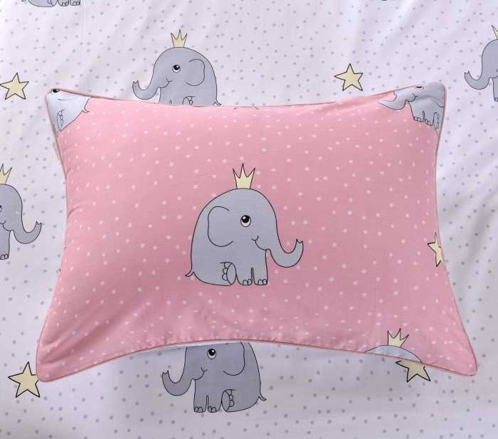 Слон (розовый) Комплект постельного белья детский