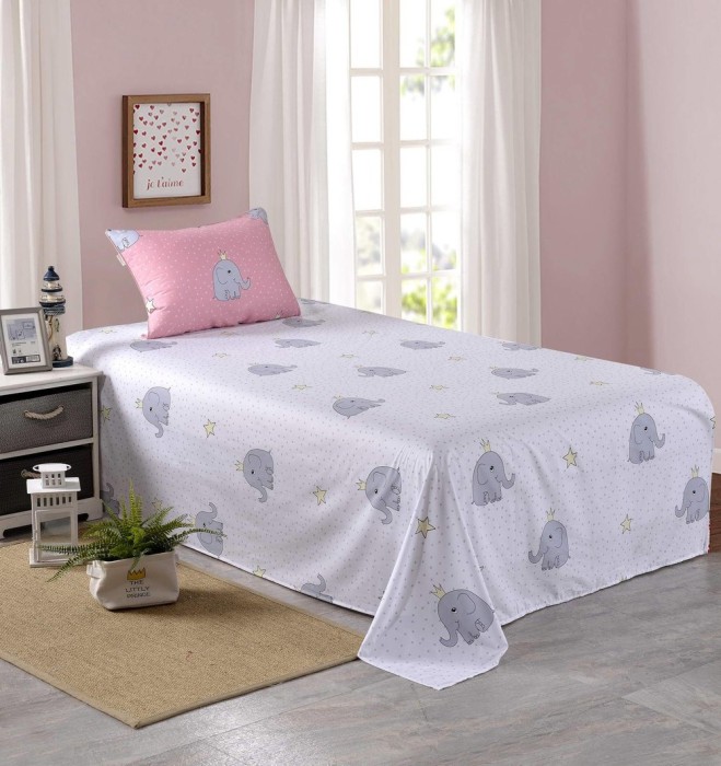 Слон (розовый) Комплект постельного белья детский