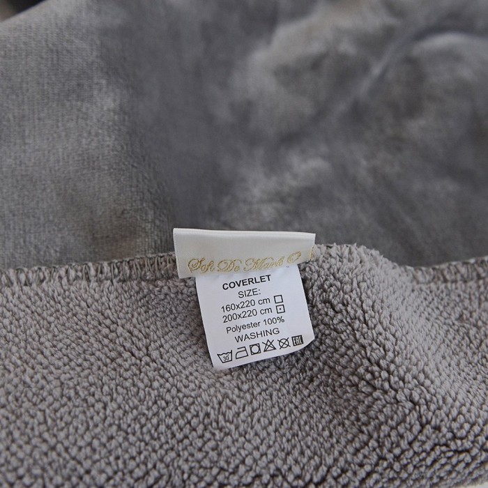 София (серая) Покрывало 160х220