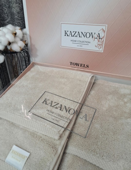 Комплект полотенец Lavinia (дымчатый беж) 50х90см и 70х140см 
