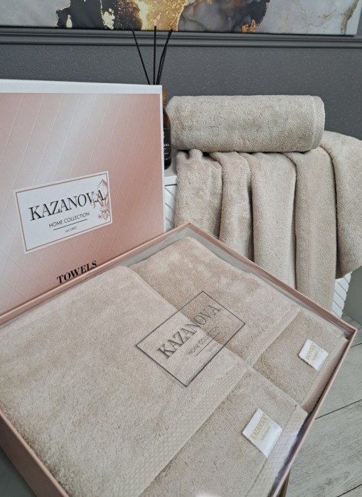 Комплект полотенец Lavinia (дымчатый беж) 50х90см и 70х140см 