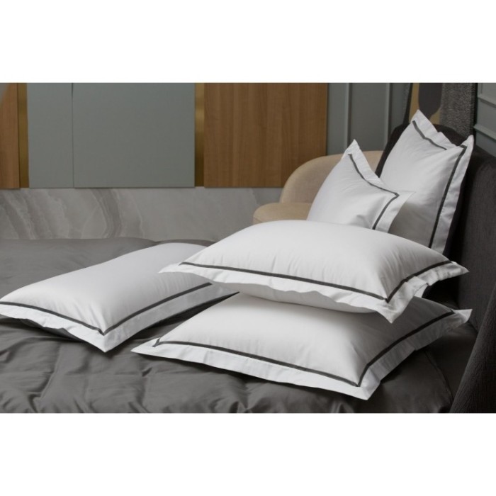 Наволочки с узкой отделкой Alpine Graphite Allure Grass 50х70 (2шт)